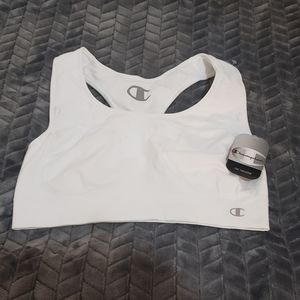 NWT White Champion XL sports bra